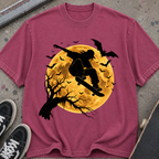 Skateboarder Moon Halloween T-Shirt
