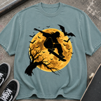 Skateboarder Moon Halloween T-Shirt