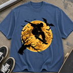 Skateboarder Moon Halloween T-Shirt