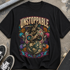 Unstoppable Skeleton Globe T-Shirt