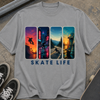Skate Life Vintage Panel Graphic T-Shirt
