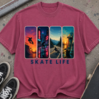 Skate Life Vintage Panel Graphic T-Shirt