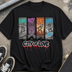 City of Love Graphic T-Shirt — Street Art Skateboard Vibe