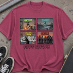 Street Rebellion T‑Shirt — "Grind Tag Crew" Urban Graffiti Tee