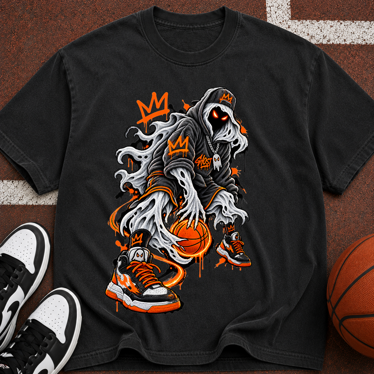 Basketball  Streetwear Hoops Tee
