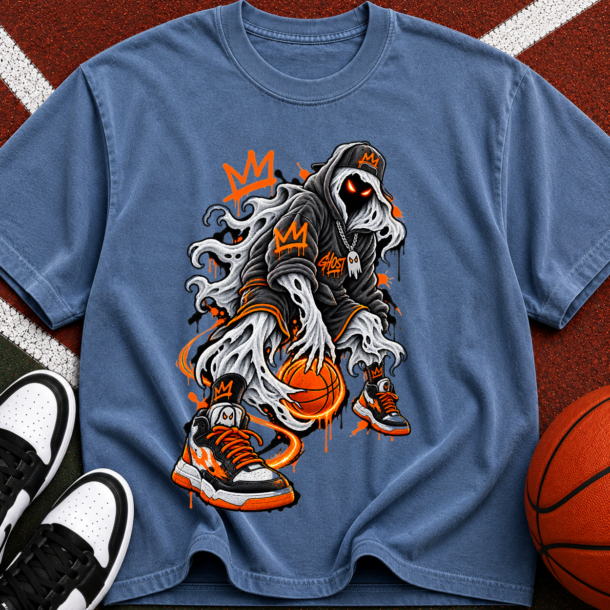 Basketball  Streetwear Hoops Tee