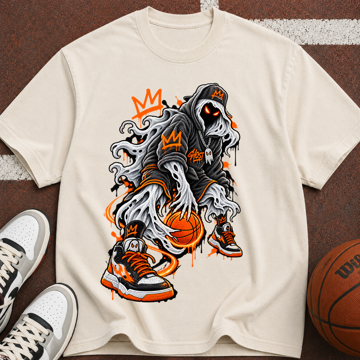 Basketball  Streetwear Hoops Tee