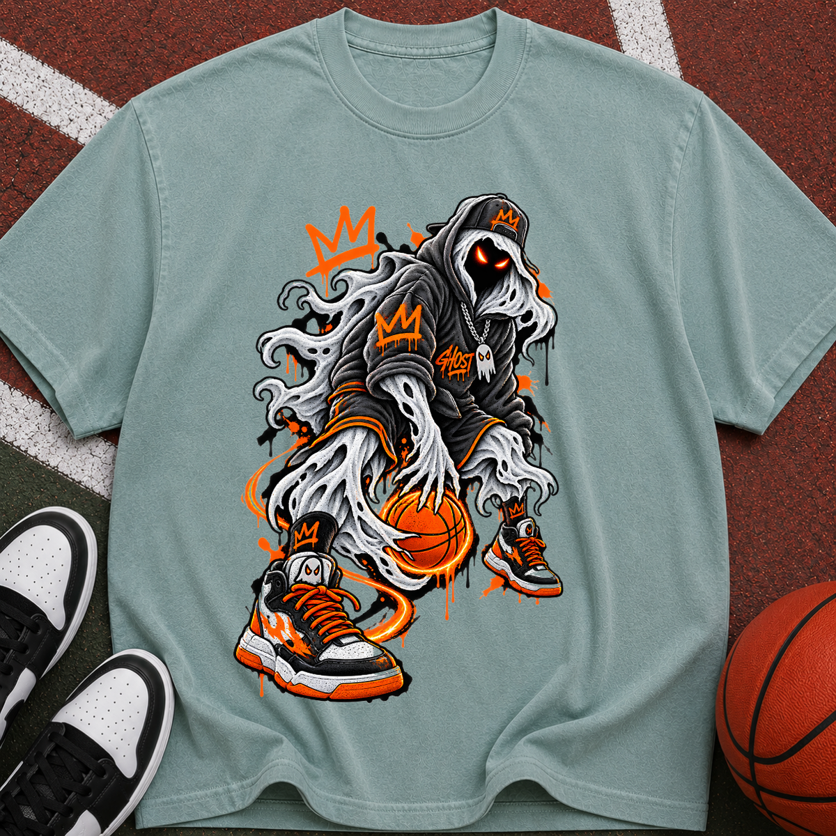 Basketball  Streetwear Hoops Tee