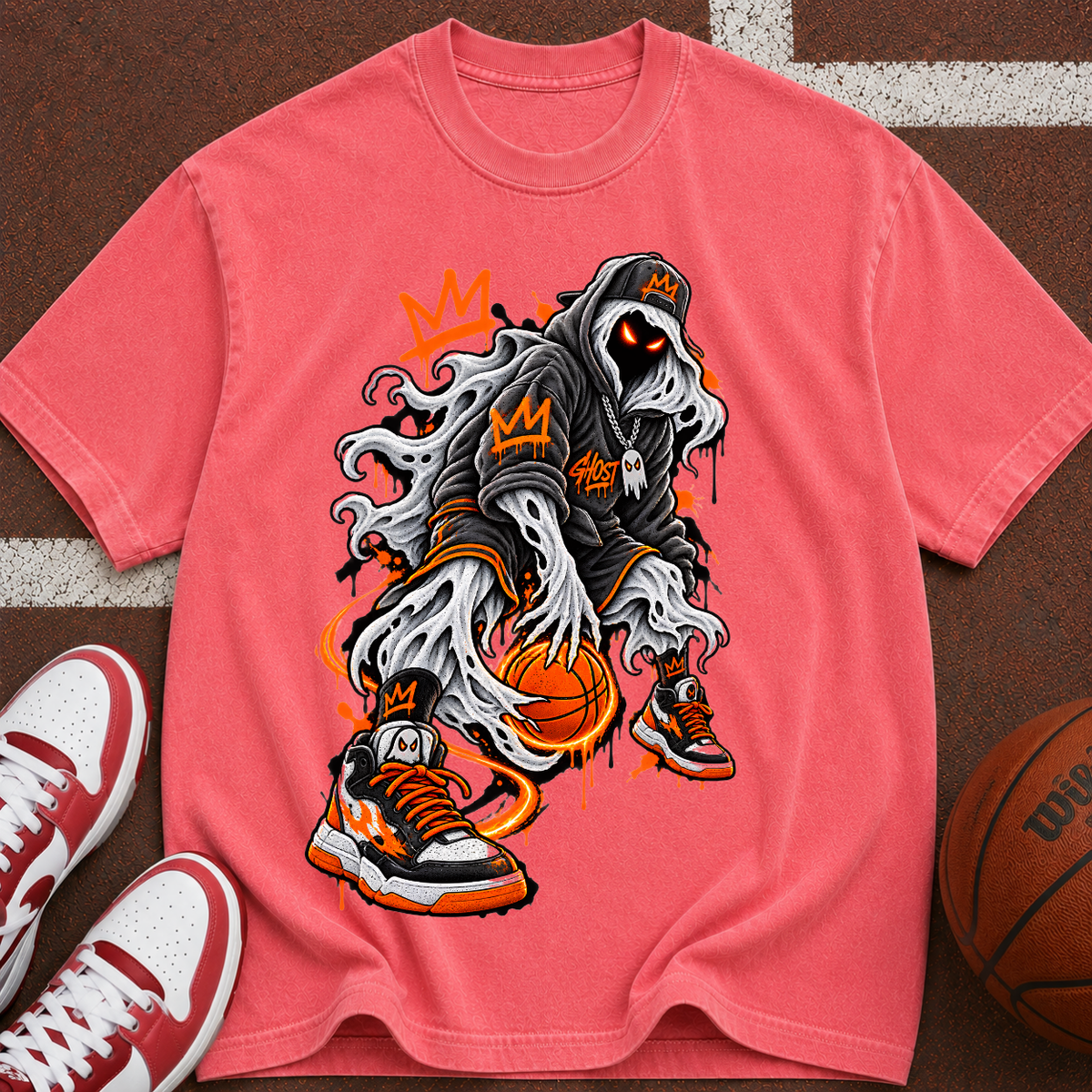 Basketball  Streetwear Hoops Tee