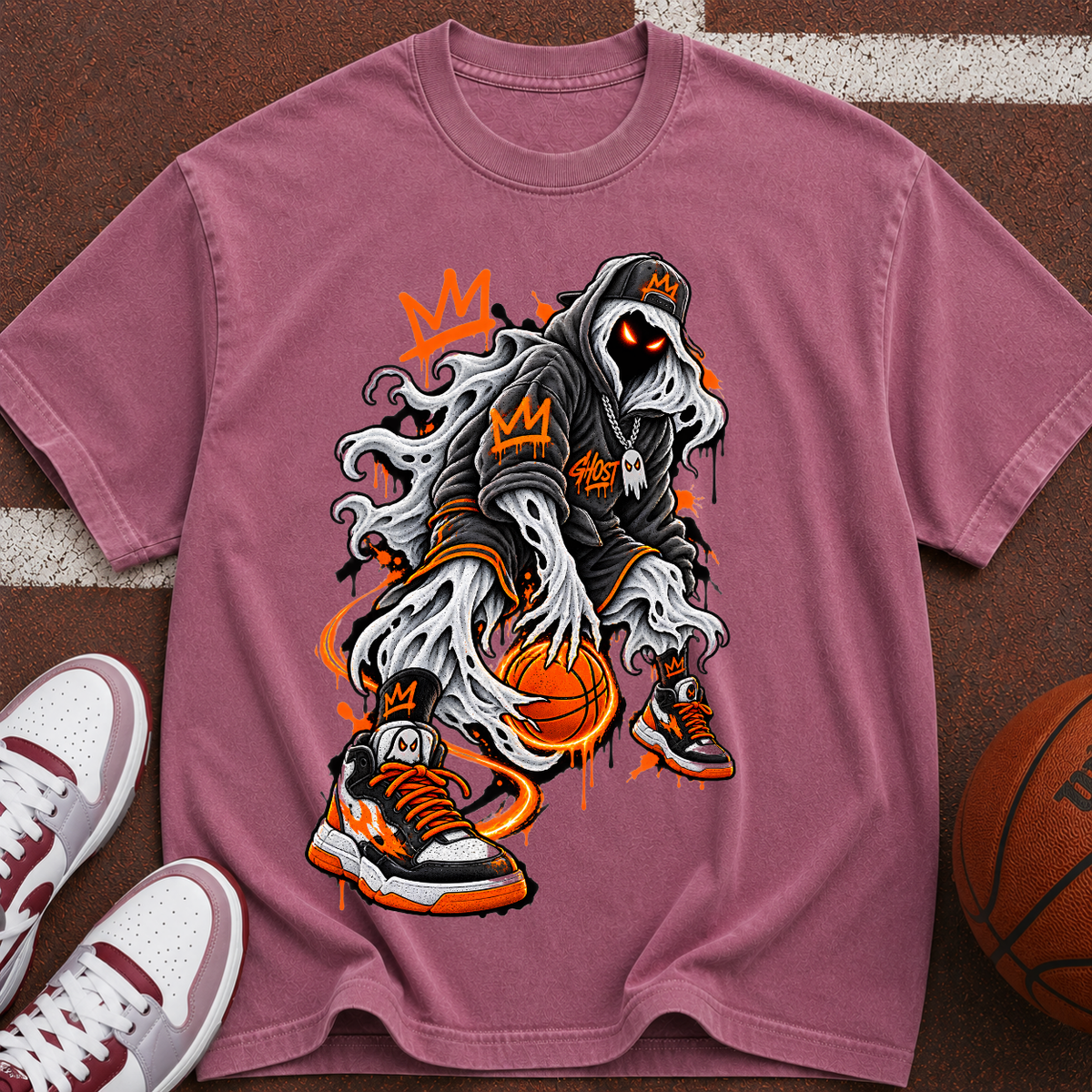 Basketball  Streetwear Hoops Tee