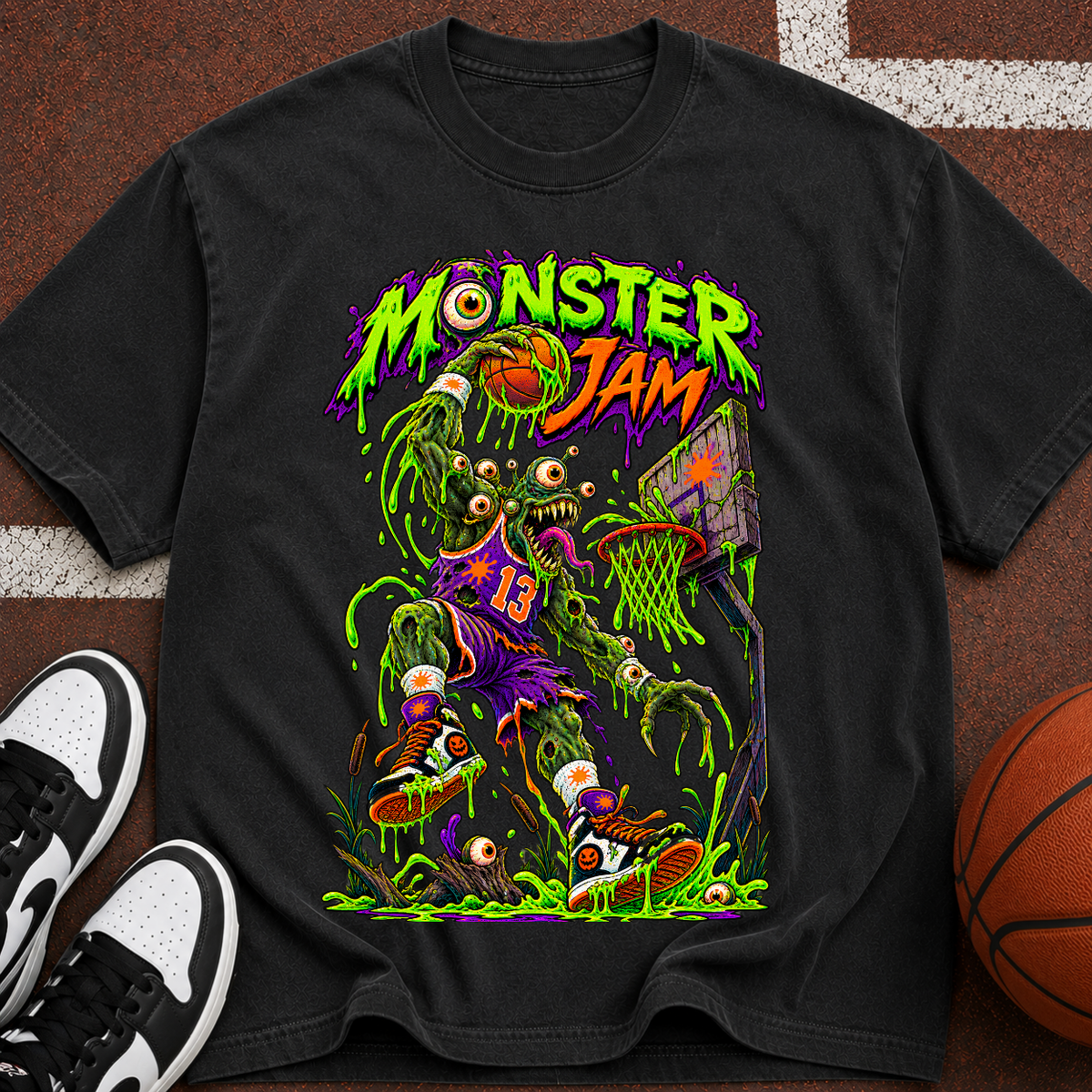 Monster Jam Basketball Zombie T-Shirt