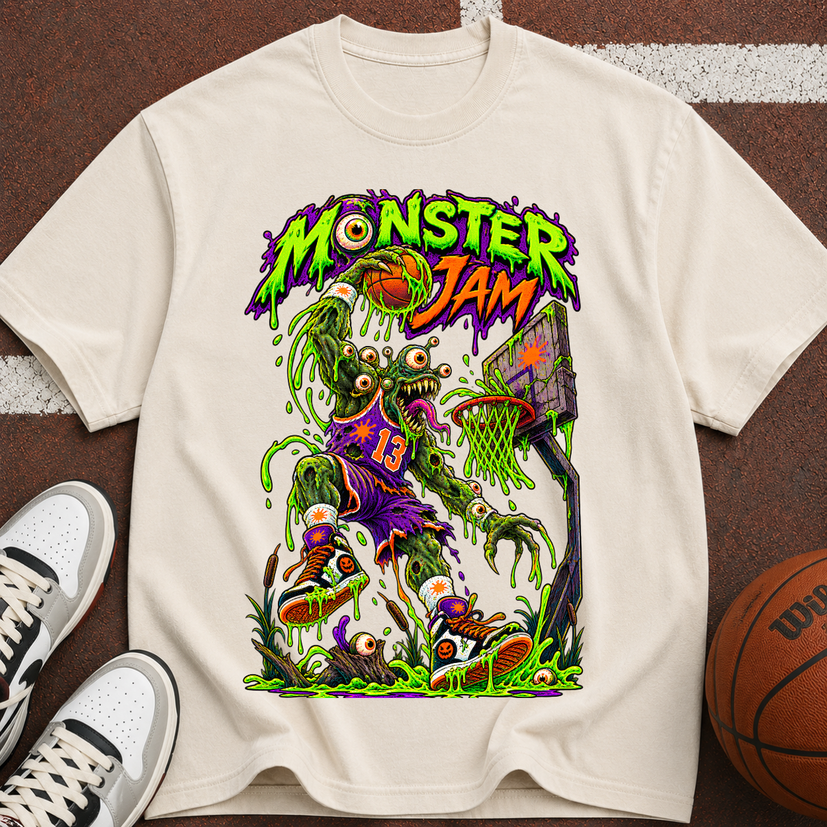 Monster Jam Basketball Zombie T-Shirt