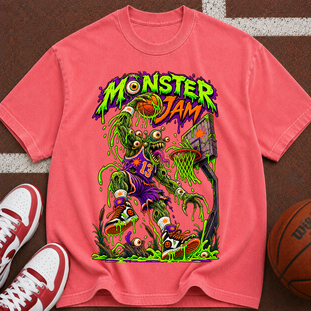 Monster Jam Basketball Zombie T-Shirt