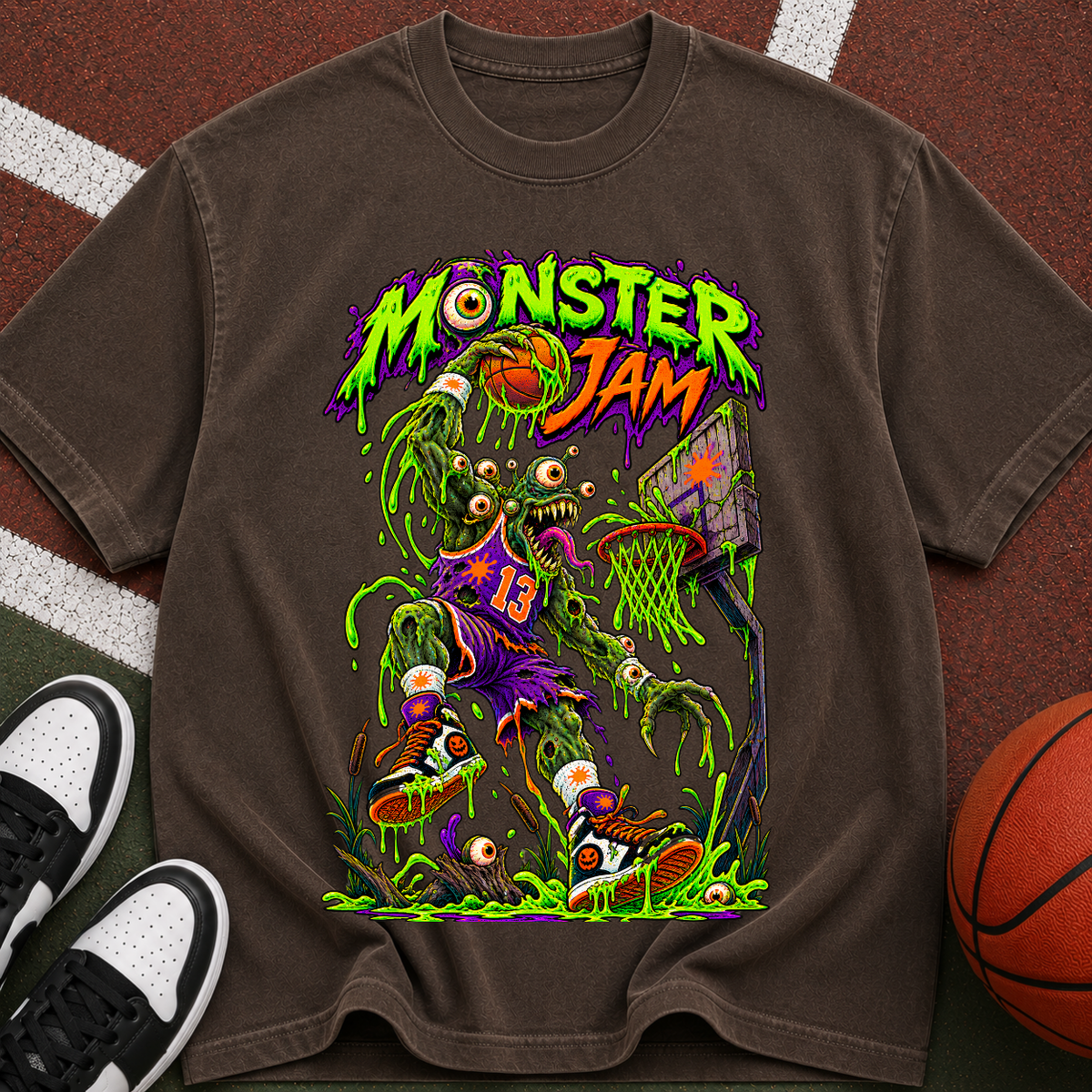 Monster Jam Basketball Zombie T-Shirt