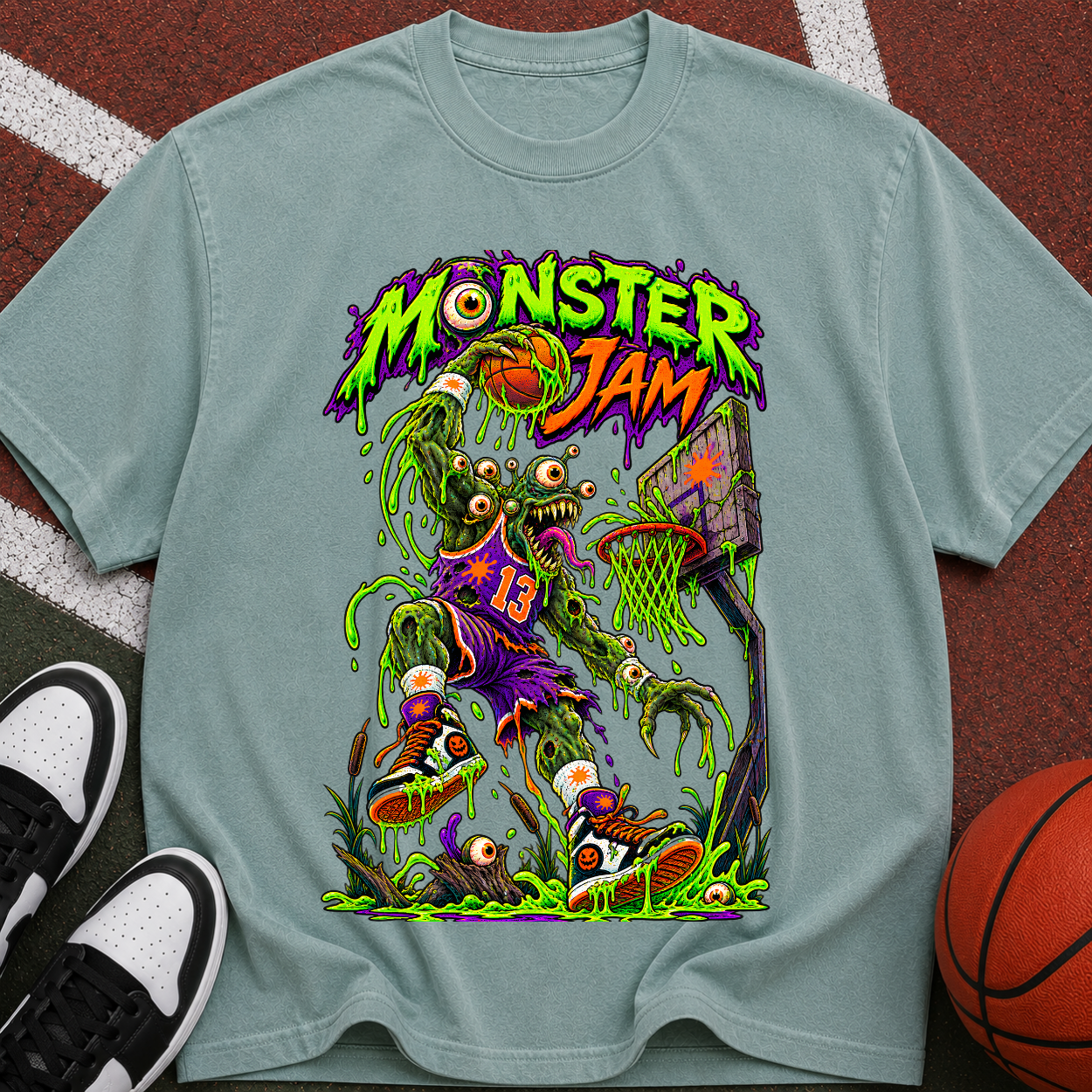 Monster Jam Basketball Zombie T-Shirt