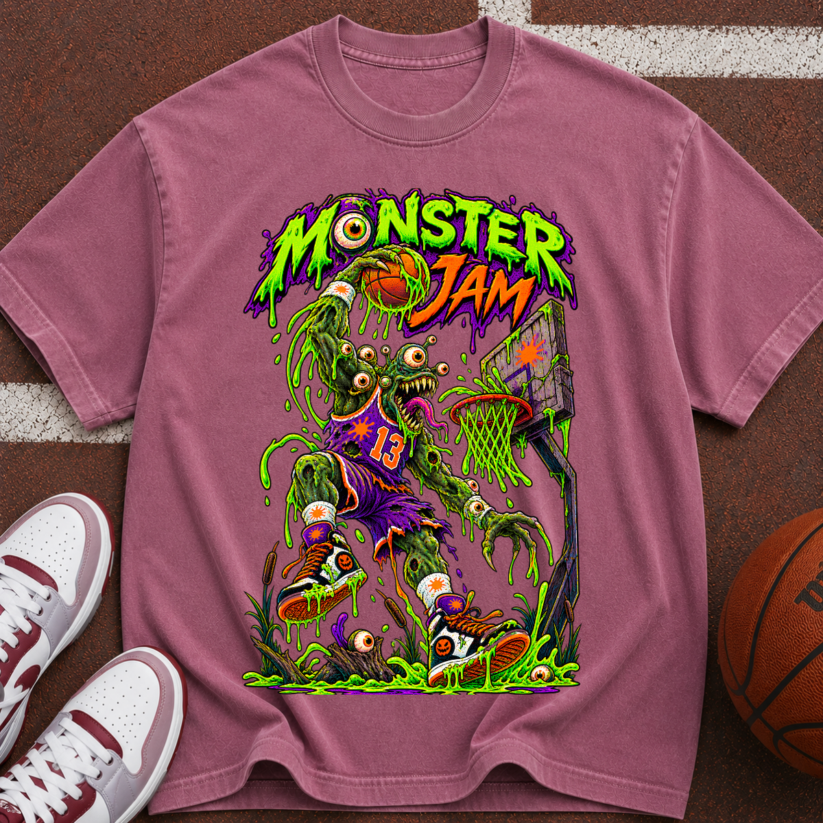 Monster Jam Basketball Zombie T-Shirt