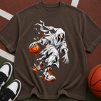 Basketball Ghost Graphic T-Shirt