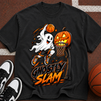 Halloween Pumpkin Ghost Hoops Tee