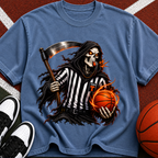 Grim Reaper Referee Basketball T-Shirt