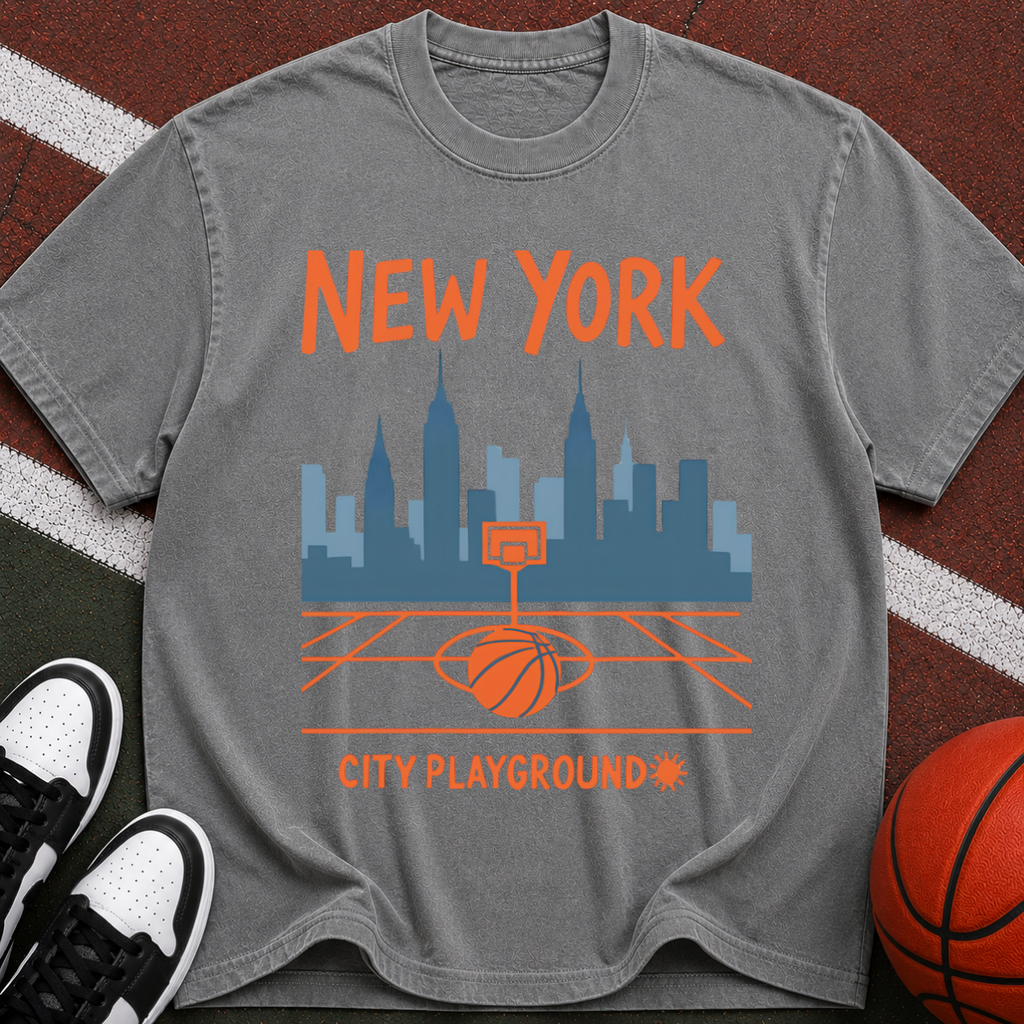 New York City Playground Basketball T-Shirt