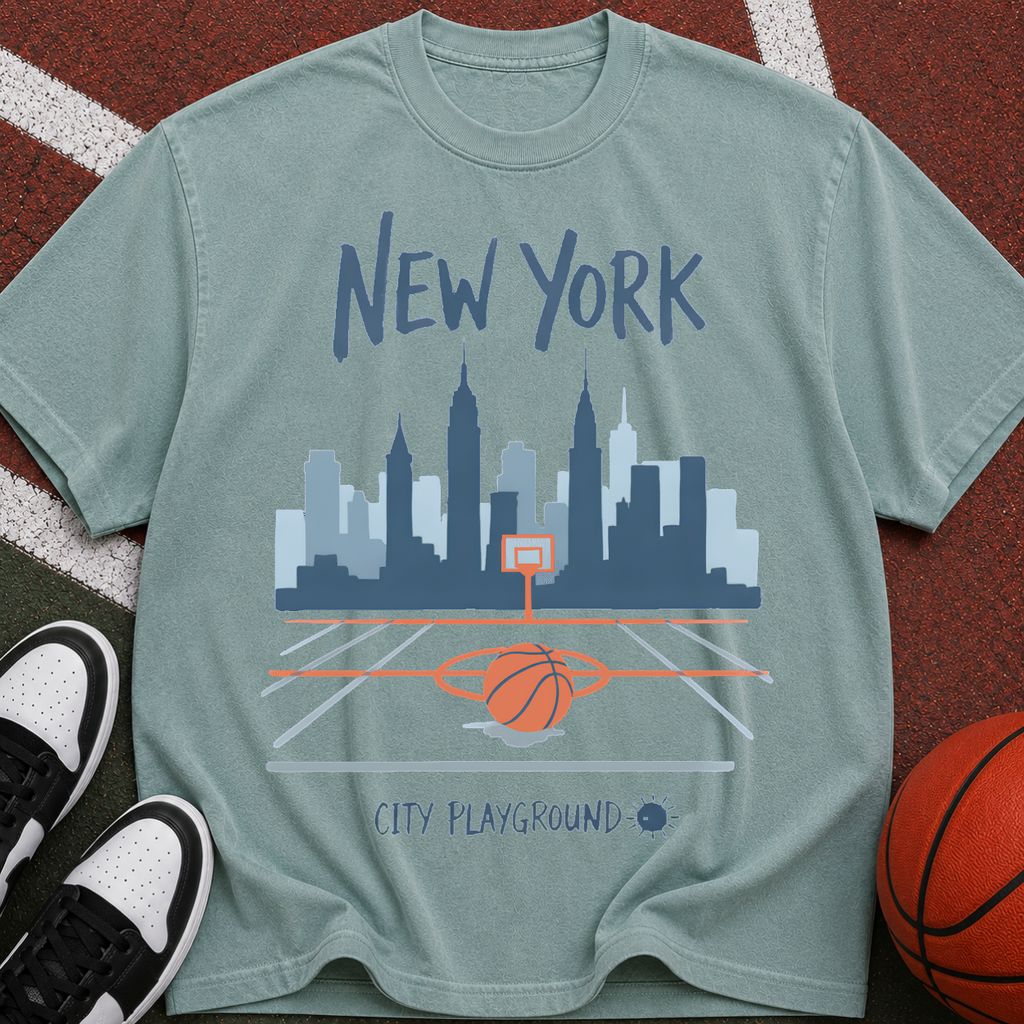 New York City Playground Basketball T-Shirt