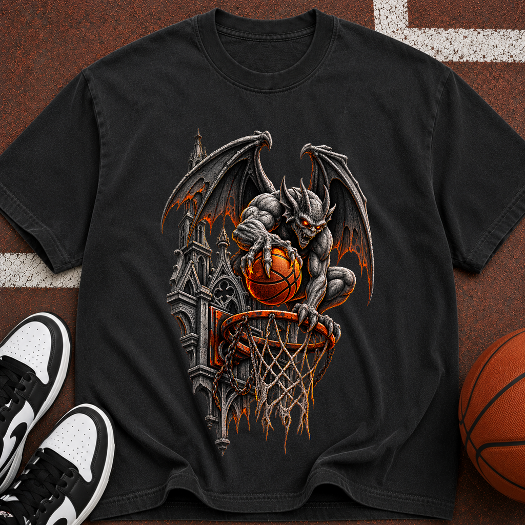 Gargoyle Halloween Basketball T-Shirt