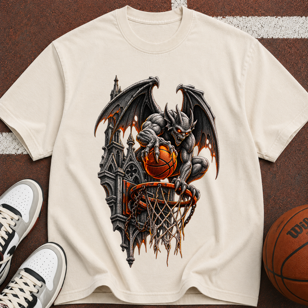 Gargoyle Halloween Basketball T-Shirt