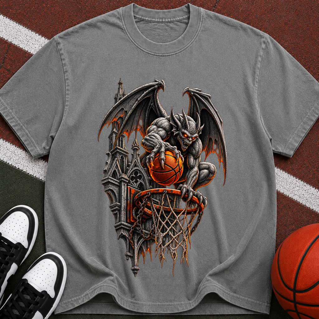 Gargoyle Halloween Basketball T-Shirt