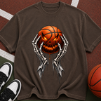 Jack-O'-Lantern Ball with Skeleton Hands