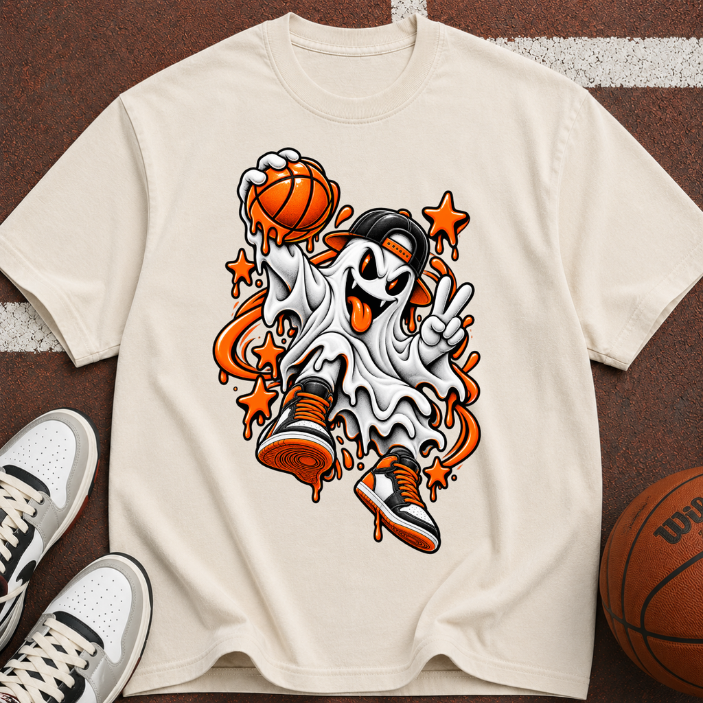 Ghost Basketball Graphic T-Shirt