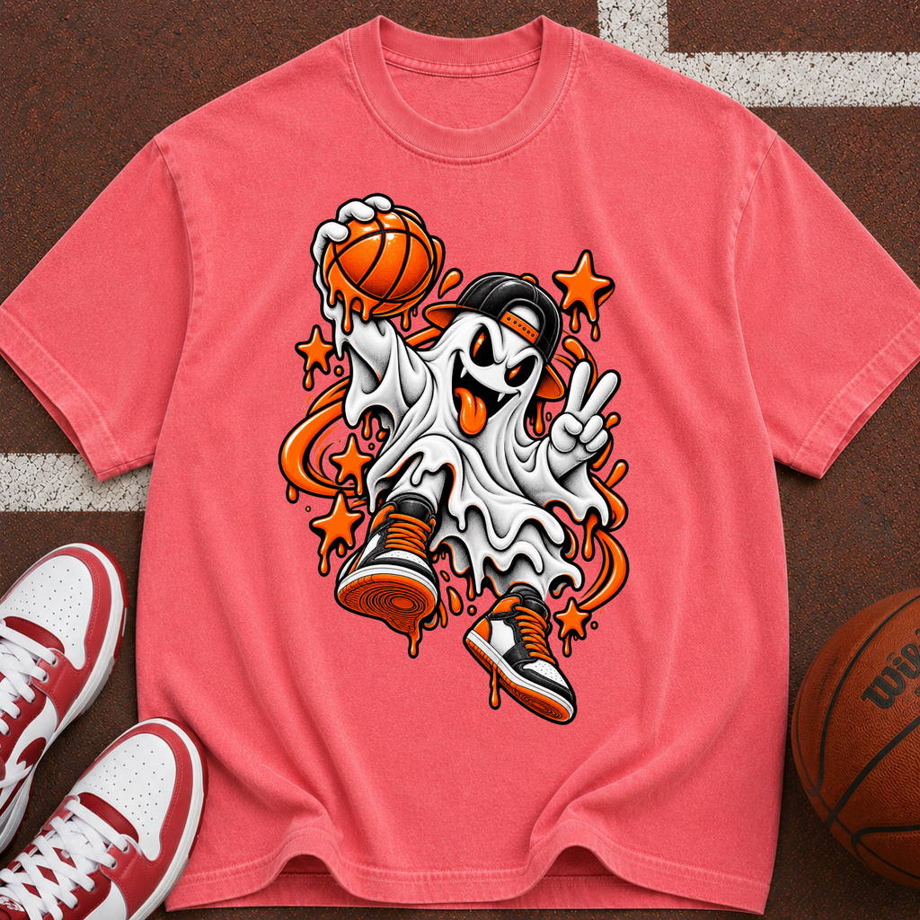 Ghost Basketball Graphic T-Shirt