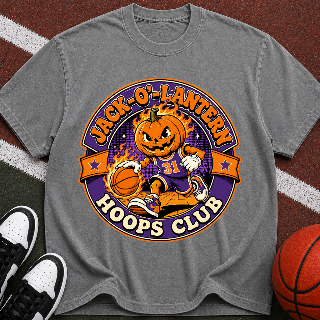 Jack-O'-Lantern Hoops Club T-Shirt