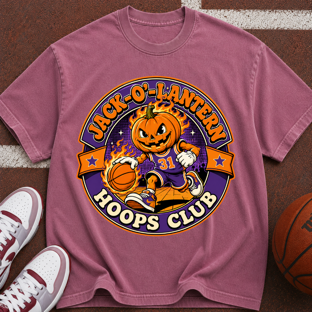 Jack-O'-Lantern Hoops Club T-Shirt