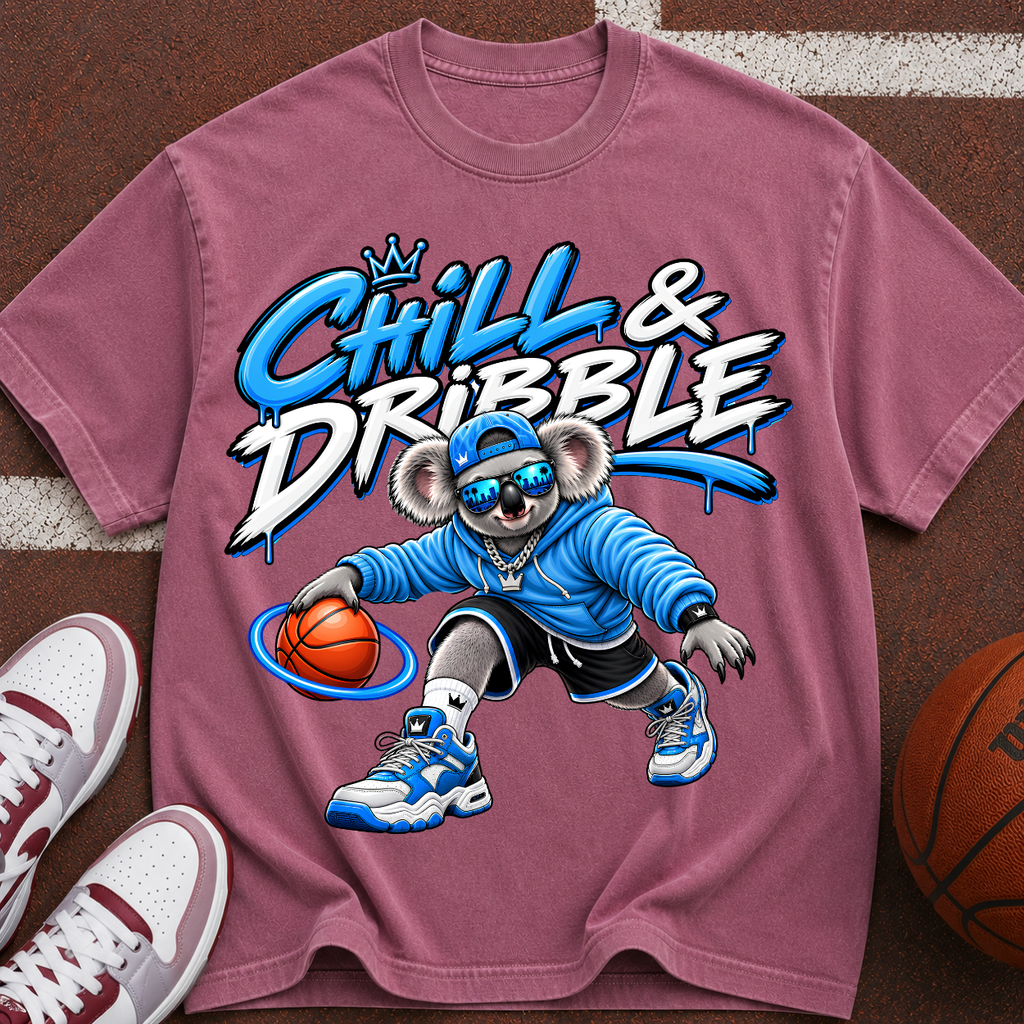 Chill & Dribble Basketball T-Shirt — Cool Streetwear Tee for Hoops Fans