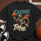 Taking My Throne Sloth Basketball T-Shirt