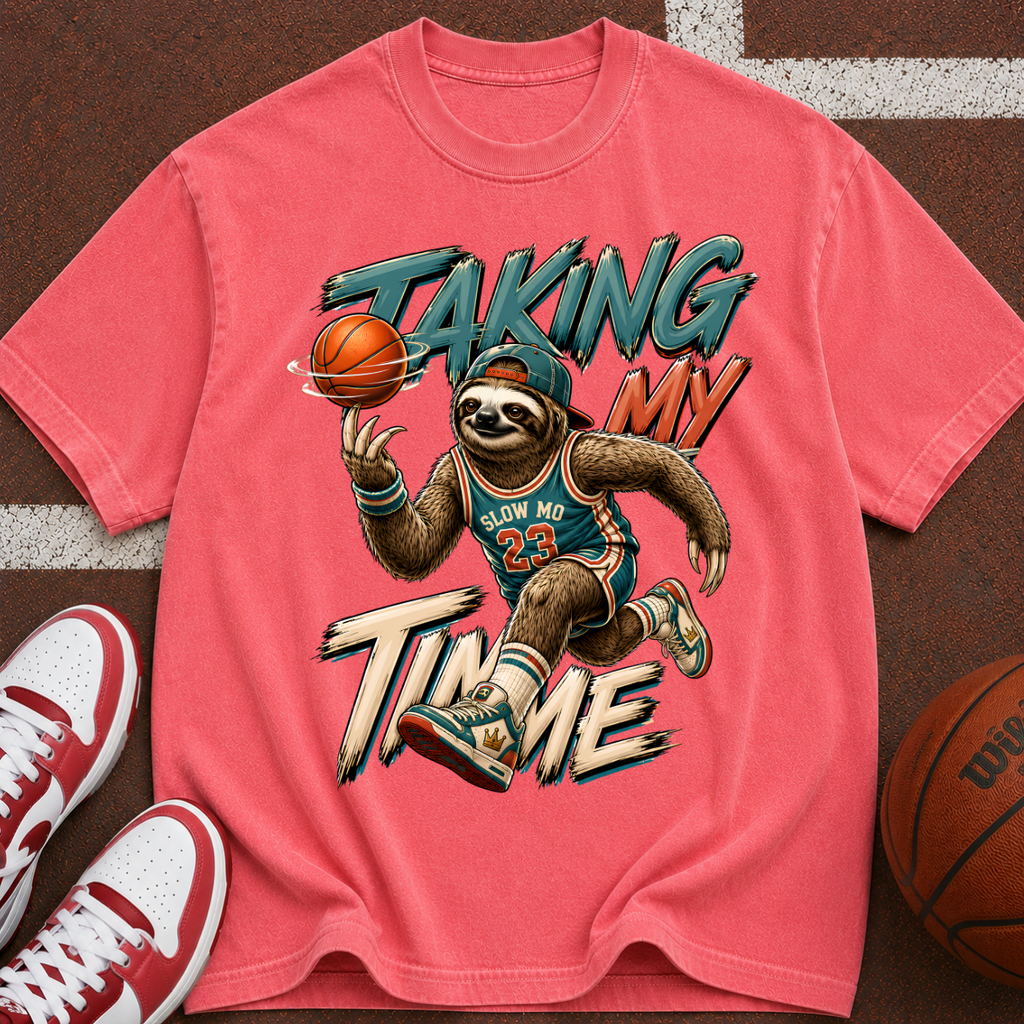 Taking My Throne Sloth Basketball T-Shirt