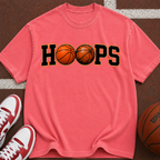 Hoops Basketball T-Shirt — Retro Basketball Graphic Tee