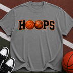 Hoops Basketball T-Shirt — Retro Basketball Graphic Tee