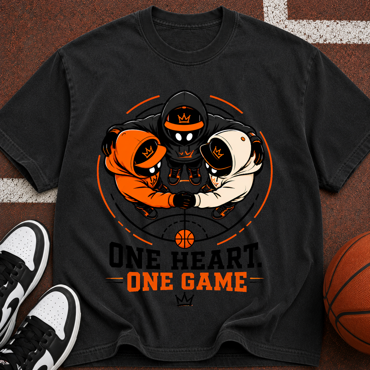 One Heart One Game Basketball T-Shirt