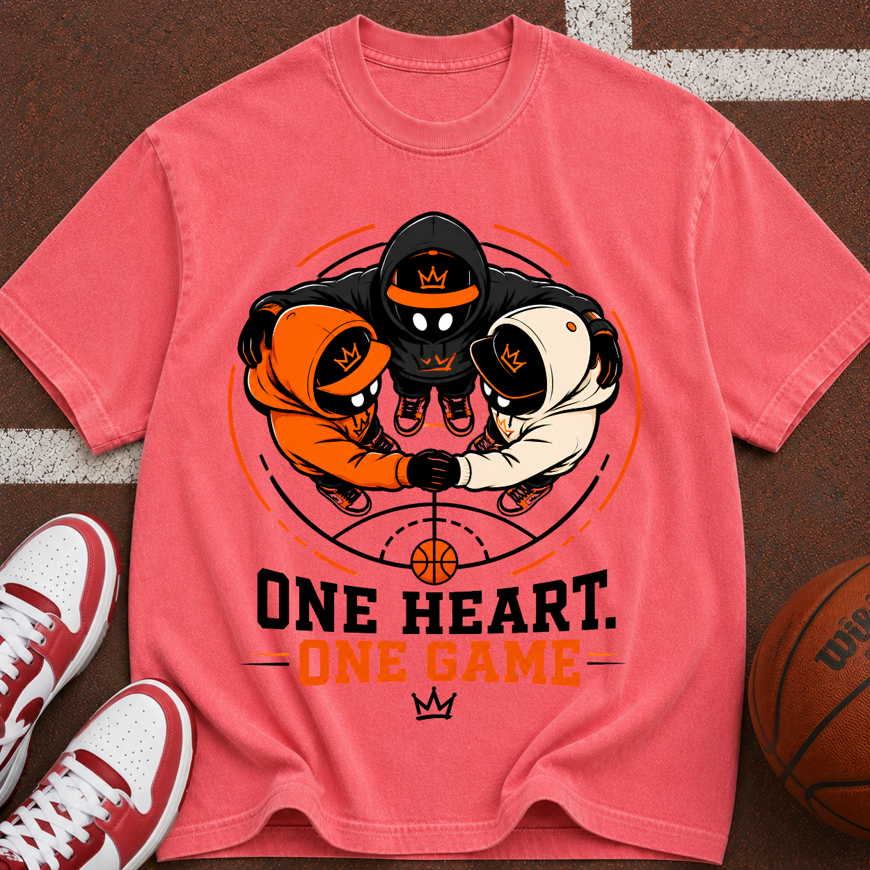 One Heart One Game Basketball T-Shirt