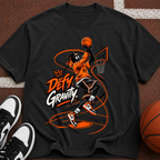 Defy Gravity Basketball Tee — Dunk Graphic T-Shirt