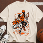 Defy Gravity Basketball Tee — Dunk Graphic T-Shirt