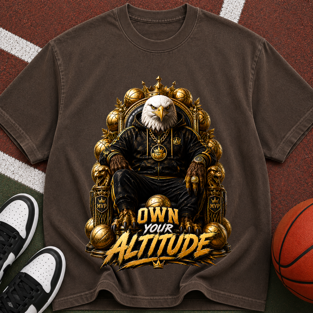 Eagle Throne T-Shirt — "Own Your Altitude" Graphic Tee