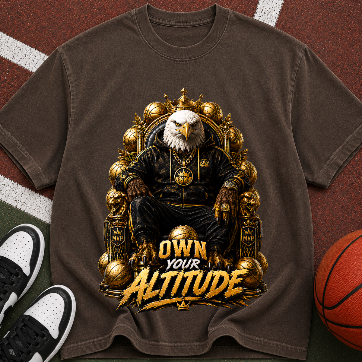 Eagle Throne T-Shirt — "Own Your Altitude" Graphic Tee