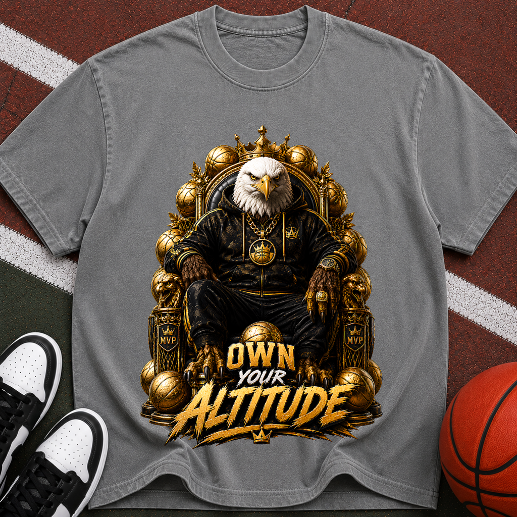 Eagle Throne T-Shirt — "Own Your Altitude" Graphic Tee