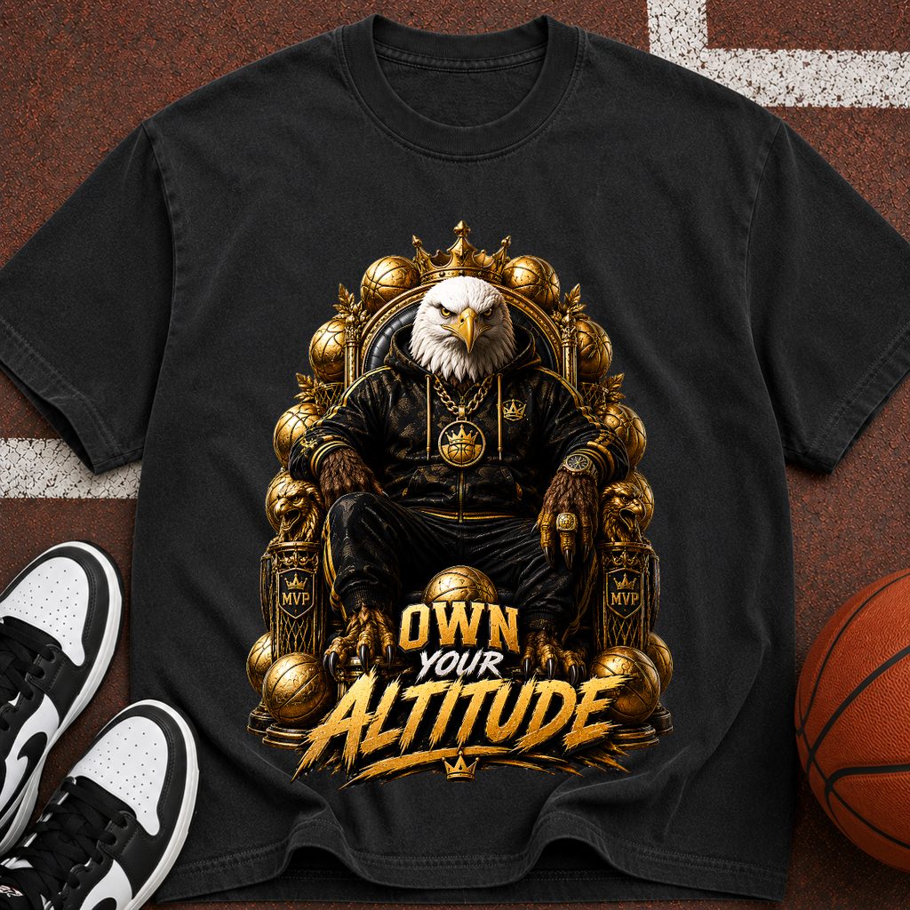 Eagle Throne T-Shirt — "Own Your Altitude" Graphic Tee