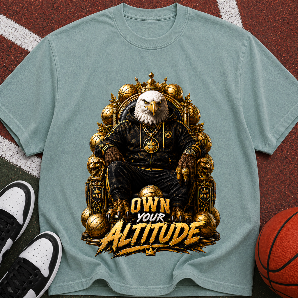 Eagle Throne T-Shirt — "Own Your Altitude" Graphic Tee