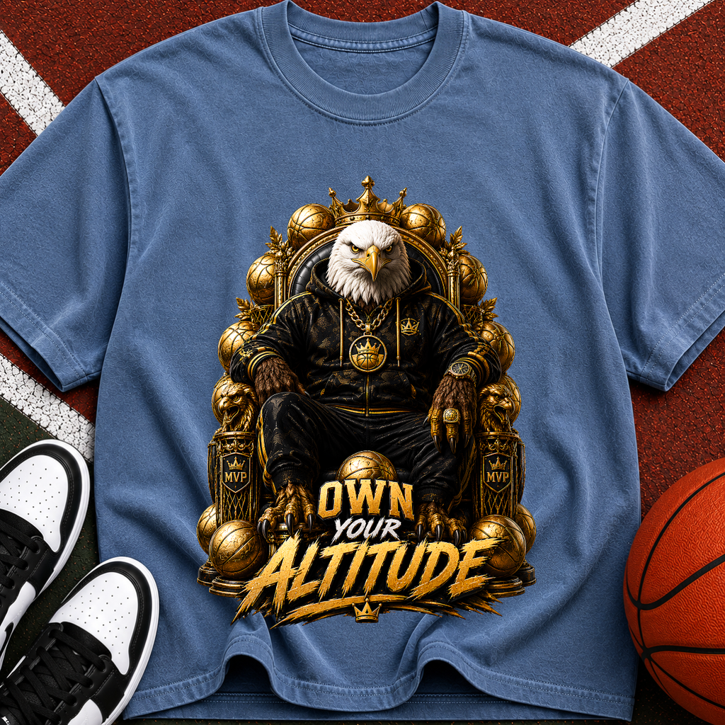 Eagle Throne T-Shirt — "Own Your Altitude" Graphic Tee