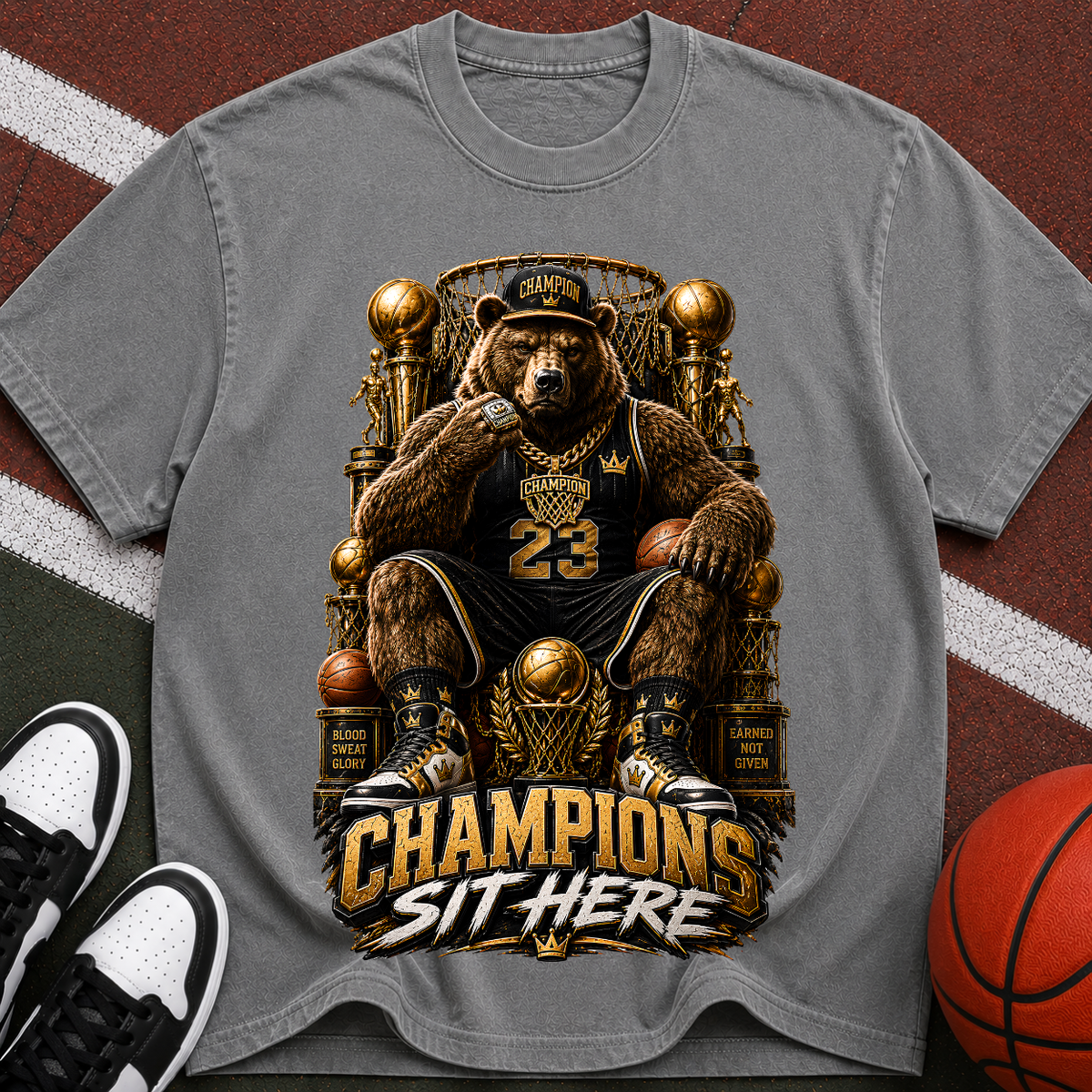 Champions Sit Here Graphic T-Shirt