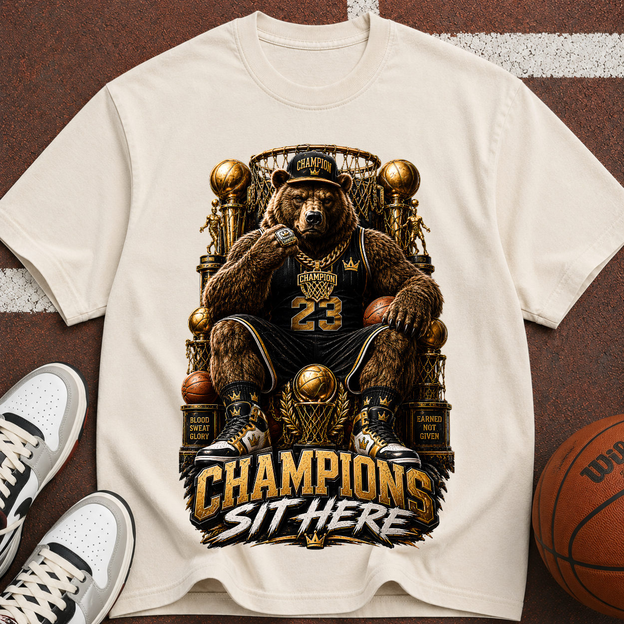 Champions Sit Here Graphic T-Shirt